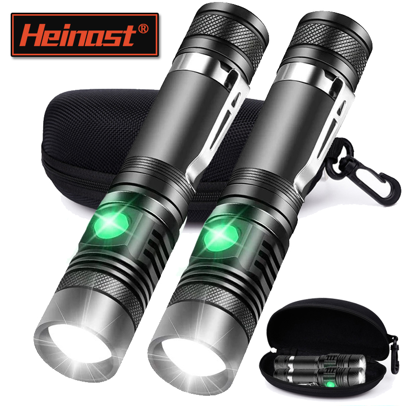 Outdoor Camping Decor - Rechargeable T6 Handheld Flashlight Use 18650