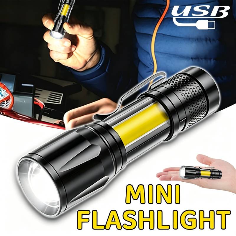 Outdoor Camping Lantern - Mini LED Flashlight COB Floodlight Portable