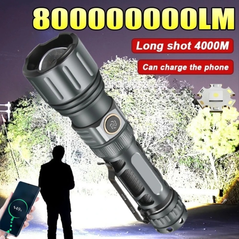 Outdoor Camping Lantern - Super Bright Flashlight Portable Rechargeable LED