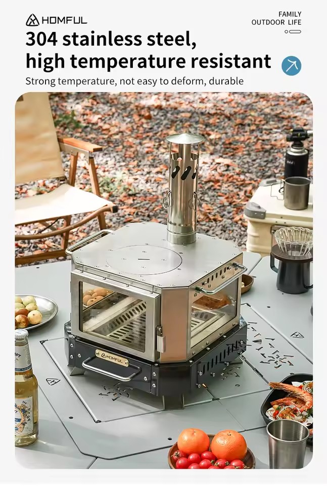 HOMFUL Portable Firewood Stove - огляд і ціна Outdoor Camping Wood Burning Stove
