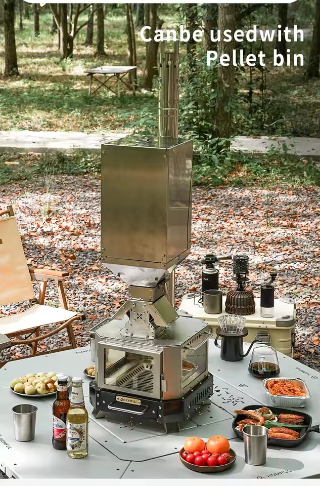 HOMFUL Portable Firewood Stove - огляд і ціна Outdoor Camping Wood Burning Stove