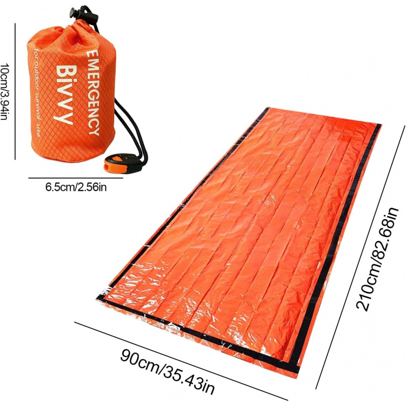 2 Pack Emergency Sleeping Bag, - огляд і ціна Bivvy Bag Emergency