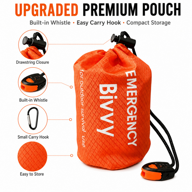 2 Pack Emergency Sleeping Bag, - огляд і ціна Bivvy Bag Emergency