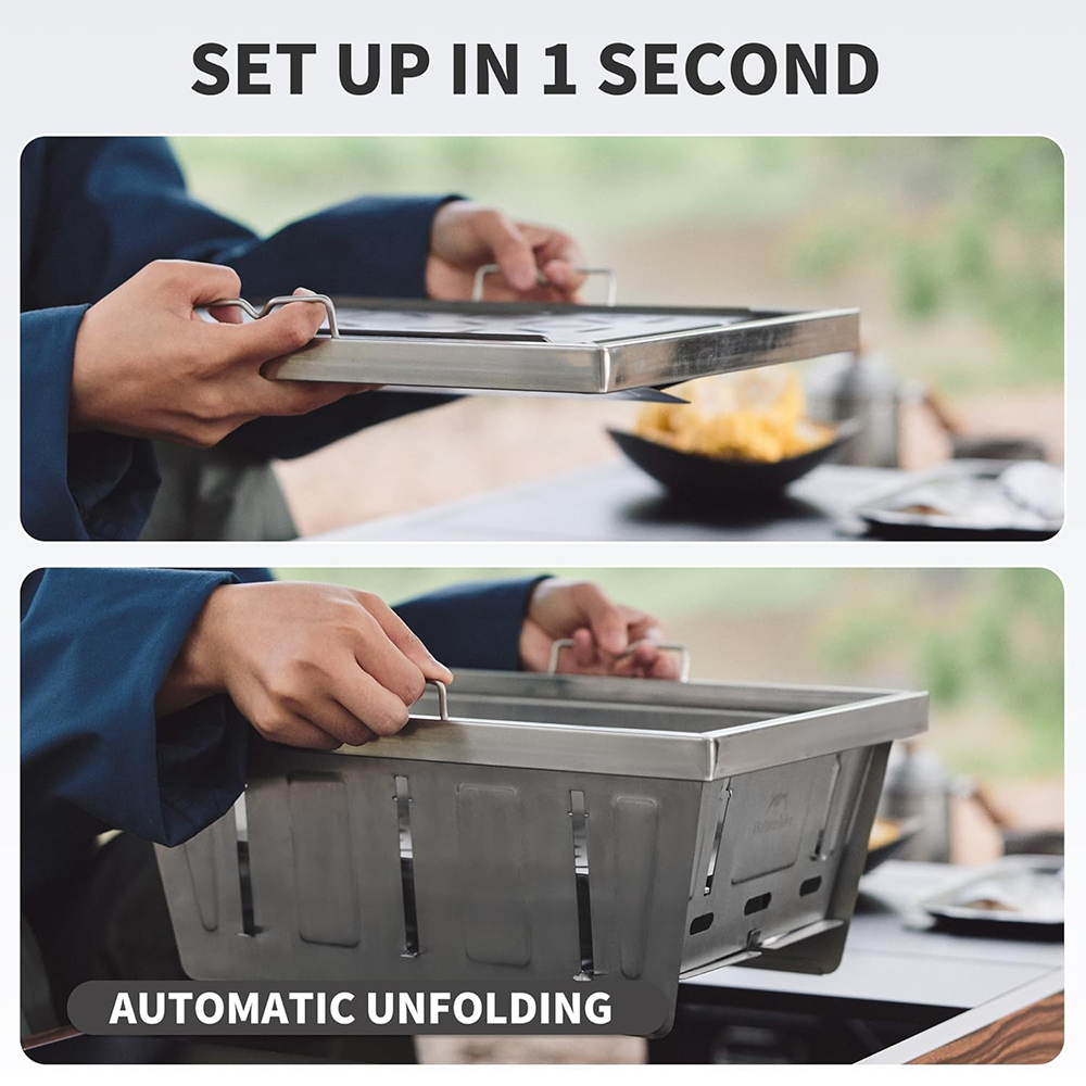 Naturehike Camping Charcoal Gr - огляд і ціна Outdoor Camping Cooking Table