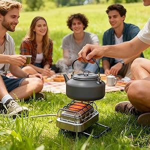 Portable 2 in 1 Camping Heater - огляд і ціна Outdoor Camping Gas Stove