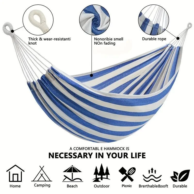 Canvas No Wooden Stick Hammock - огляд і ціна Camping Hammock