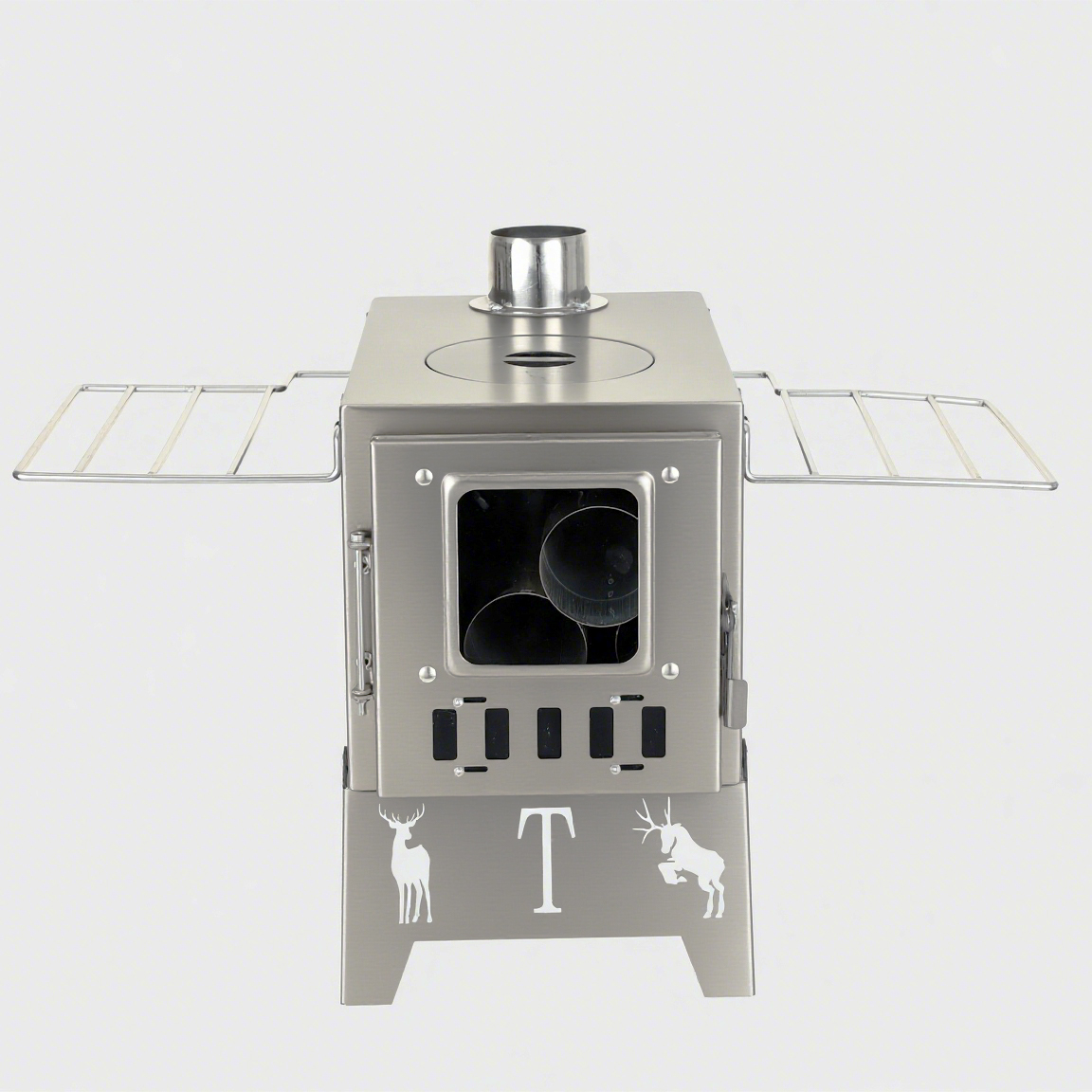 ZM3020B Stainless Steel Deskto - огляд і ціна Outdoor Camping Wood Burning Stove