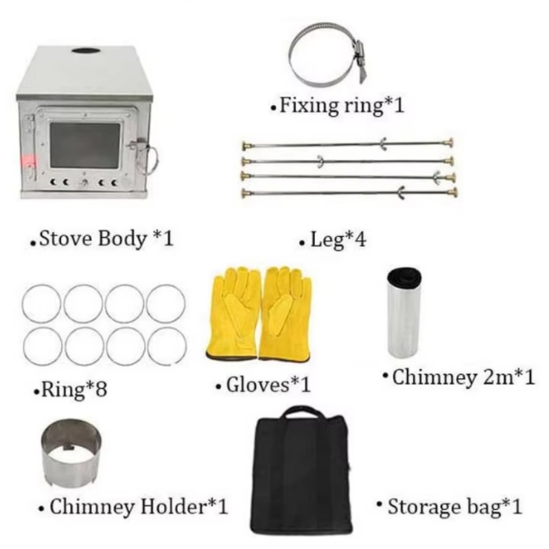 Foldable  Tent Stove Lightweig - огляд і ціна Outdoor Camping Wood Burning Stove