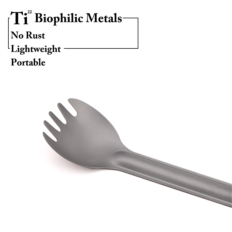 TiTo Titanium Spork Spoon Long - огляд і ціна Outdoor Camping Dining Set
