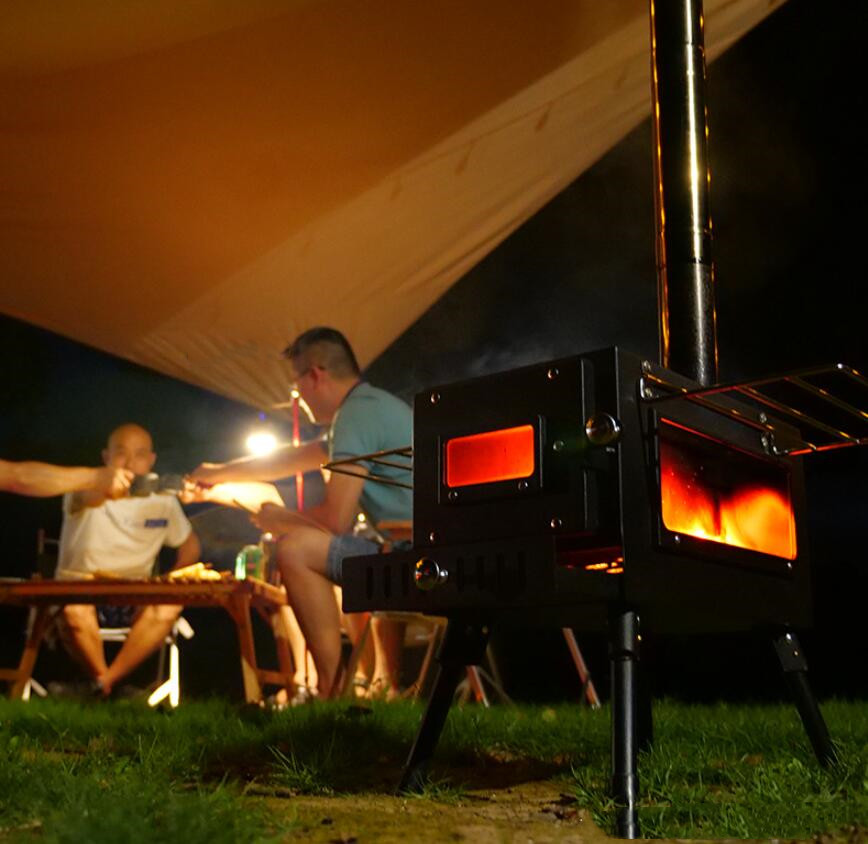 Portable Outdoor Camping Steel - огляд і ціна Outdoor Camping Wood Burning Stove