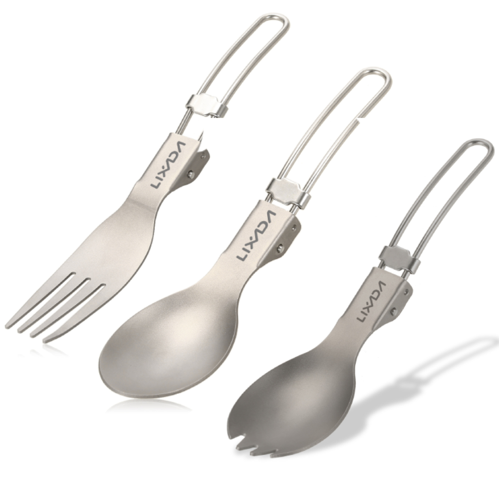 Lixada Titanium Folding Fork U - огляд і ціна Outdoor Camping Dining Set
