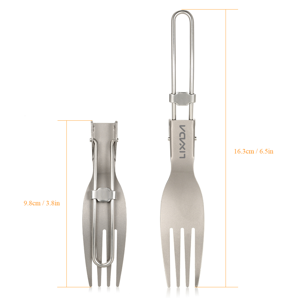 Lixada Titanium Folding Fork U - огляд і ціна Outdoor Camping Dining Set