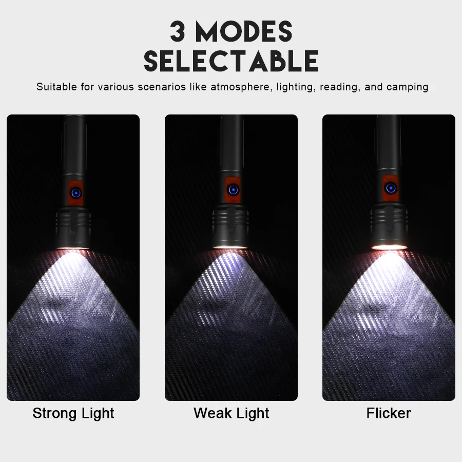 High Power LED Flashlight USB  - огляд і ціна Outdoor Camping Lantern