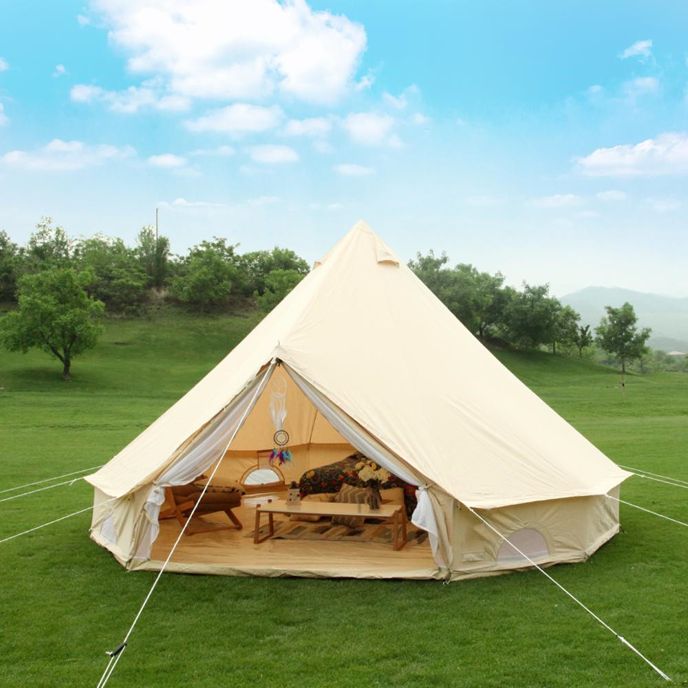 Canvas Bell Tent 4-Season Wate - огляд і ціна Outdoor Camping And Glamping