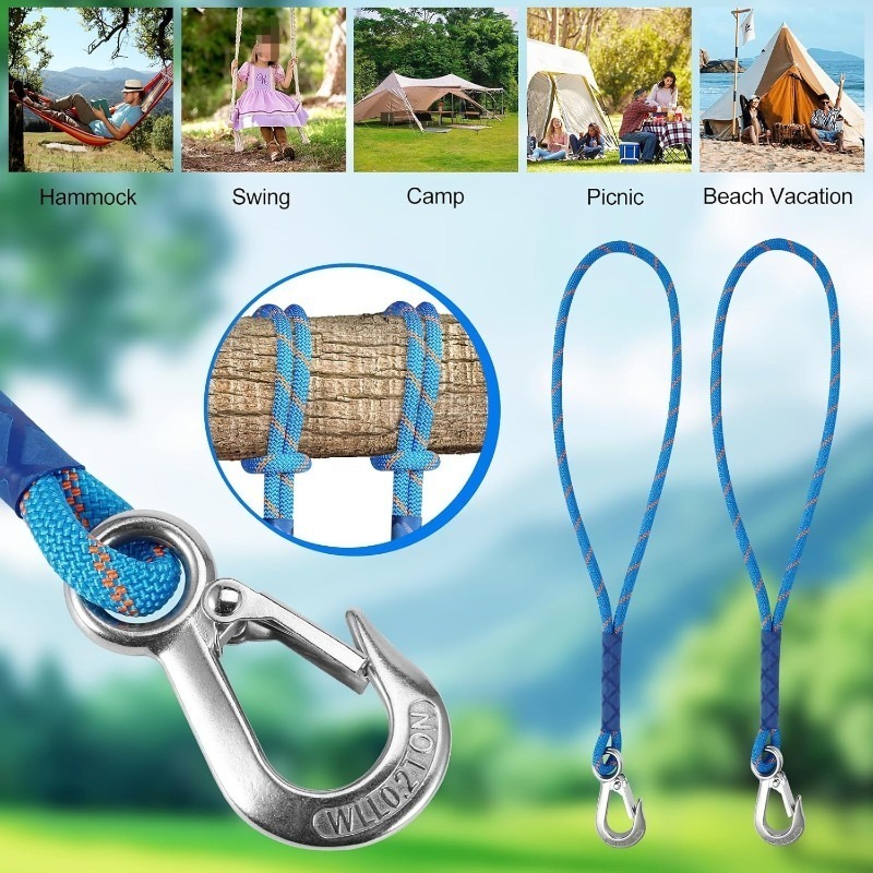 1/2Pcs Wear Resistant Metal Ho - огляд і ціна Camping Hammock
