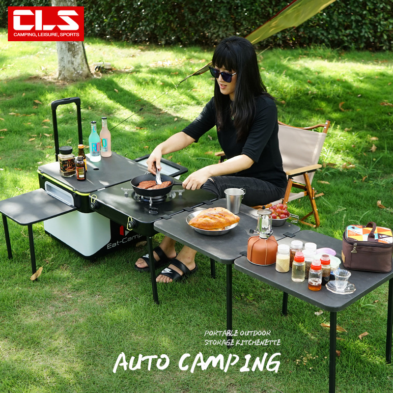 Portable Mobile Camping Kitche - огляд і ціна Outdoor Camping Cooking Table