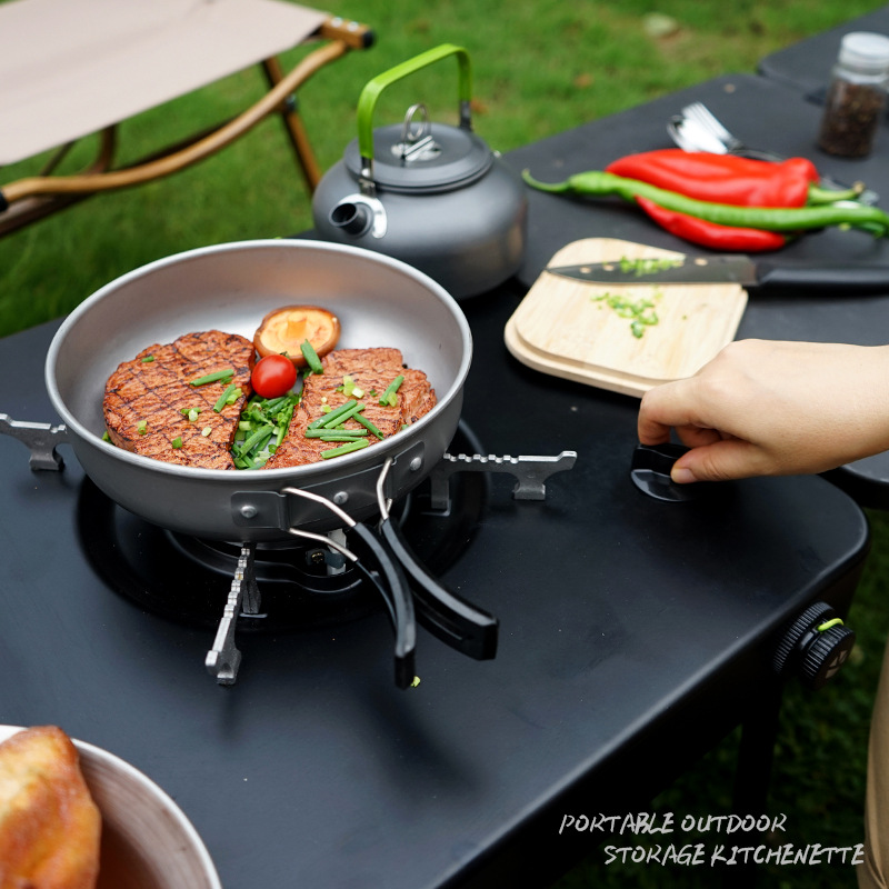 Portable Mobile Camping Kitche - огляд і ціна Outdoor Camping Cooking Table