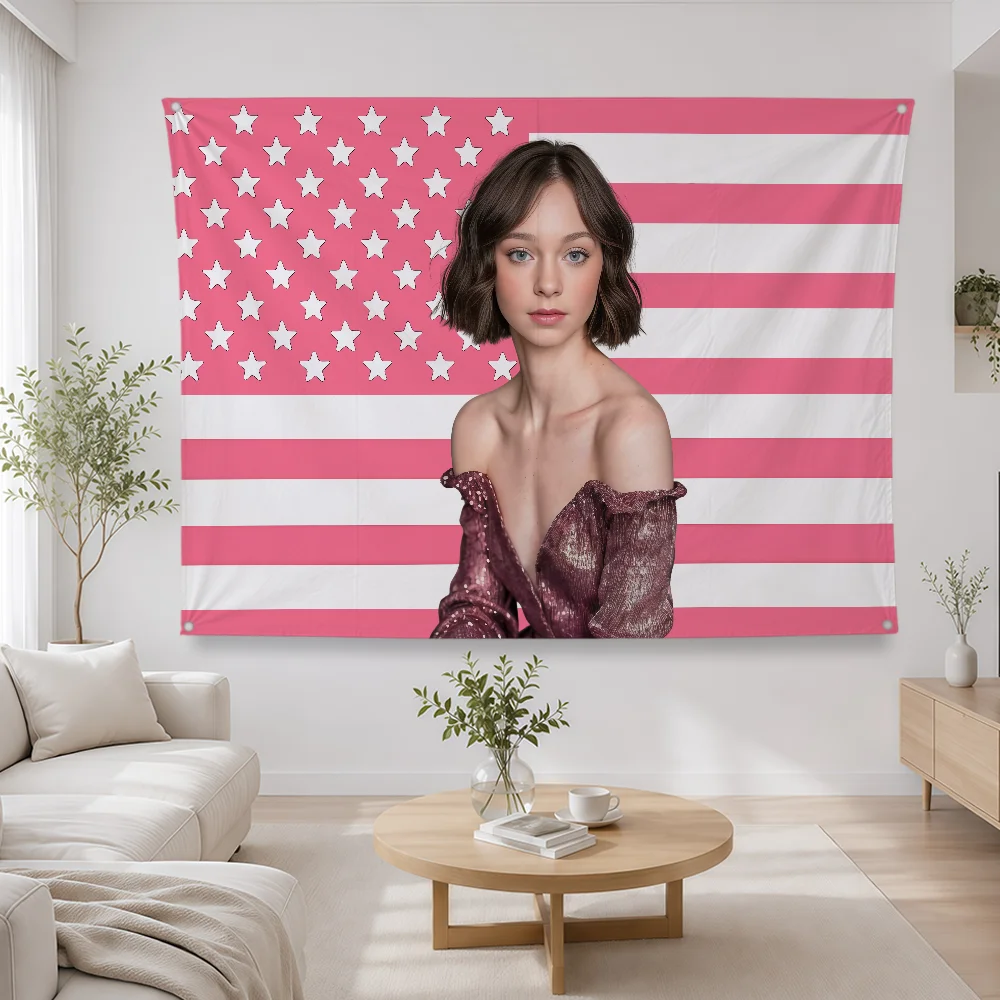 Actor E-Emma Myers Flag Polyes - огляд і ціна Outdoor Camping Wallpaper