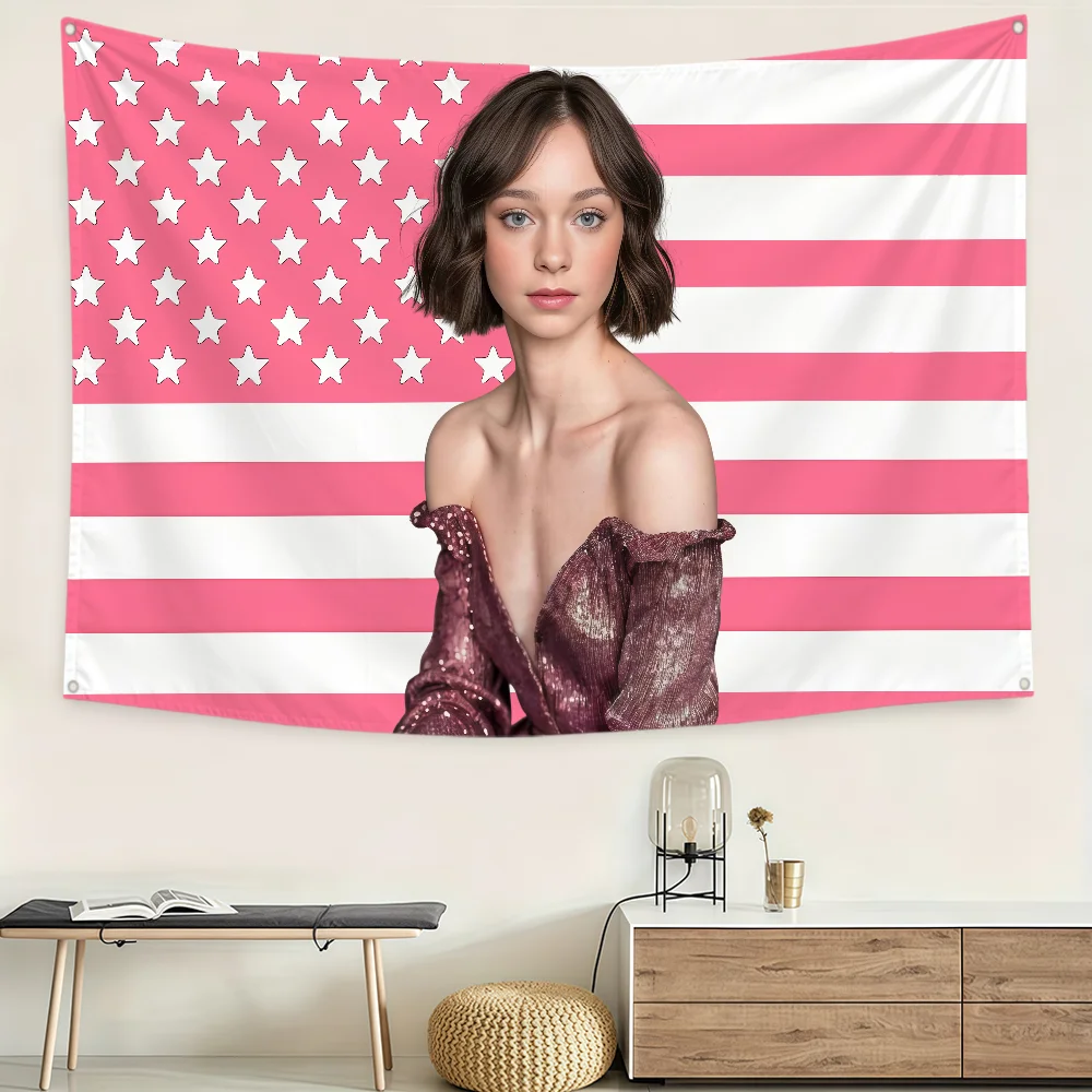 Actor E-Emma Myers Flag Polyes - огляд і ціна Outdoor Camping Wallpaper