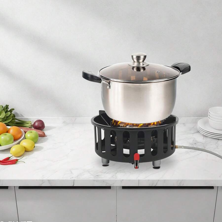 Portable Camping Stove With 3  - огляд і ціна Outdoor Camping Gas Stove