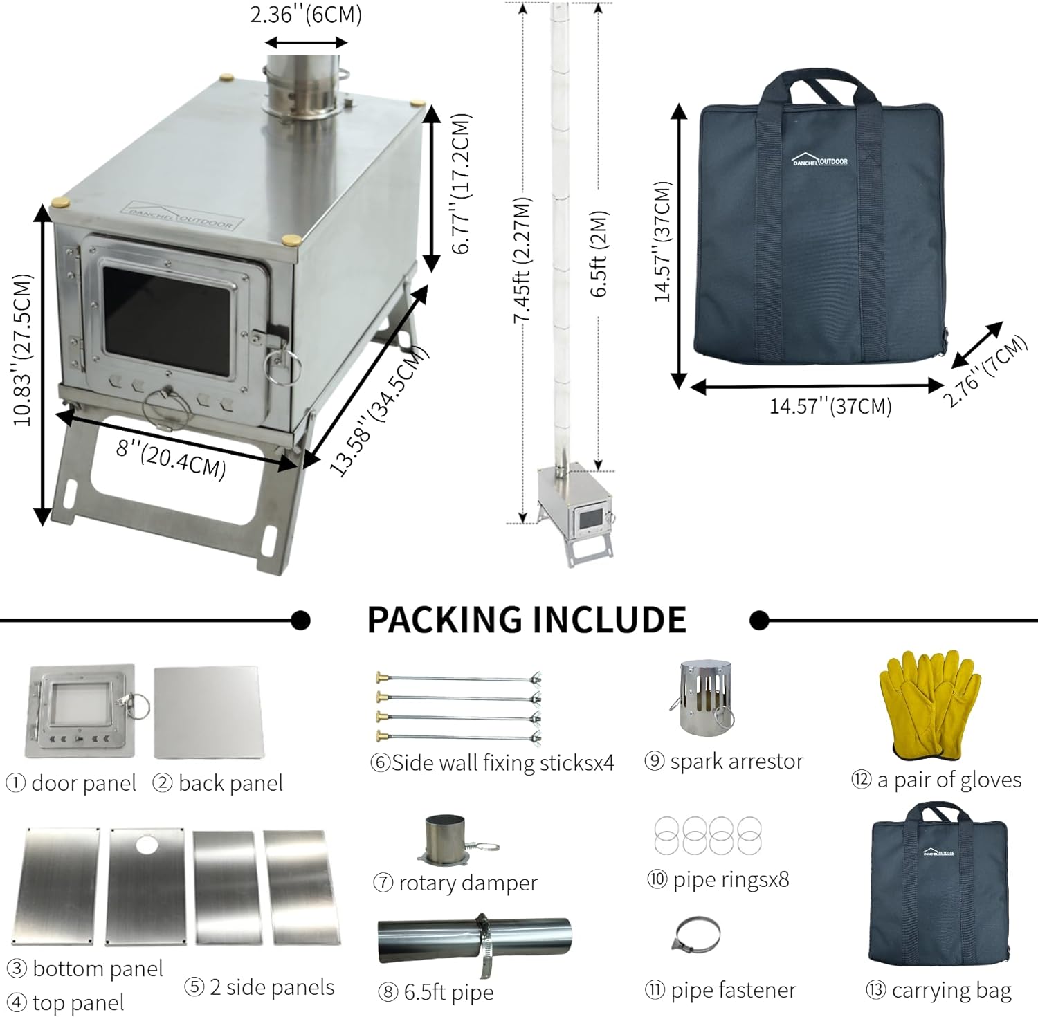 [New] Outdoor Stainless Steel  - огляд і ціна Outdoor Camping Wood Stove