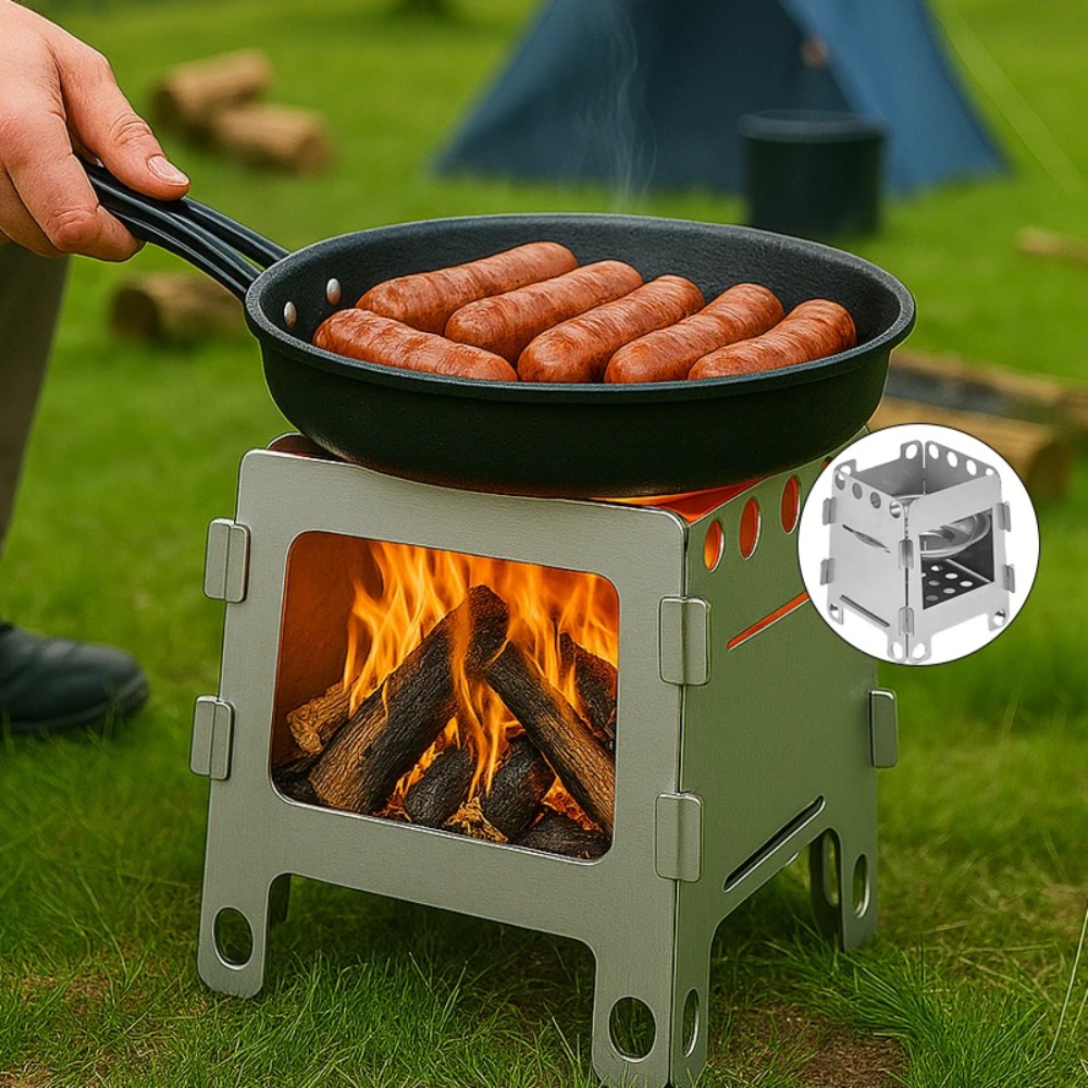 Camping Furnace Wood Stove Alc - огляд і ціна Outdoor Camping Wood Stove
