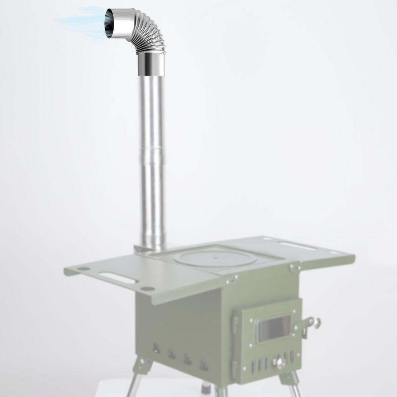 60/75mm Stainless Steel 90 Deg - огляд і ціна Outdoor Camping Wood Stove
