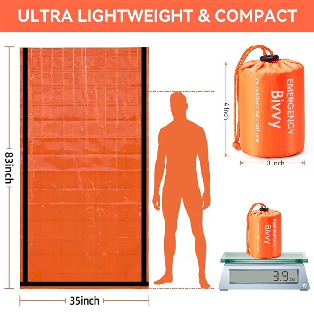 Emergency Sleeping Bag Surviva - огляд і ціна Emergency Mylar Blanket