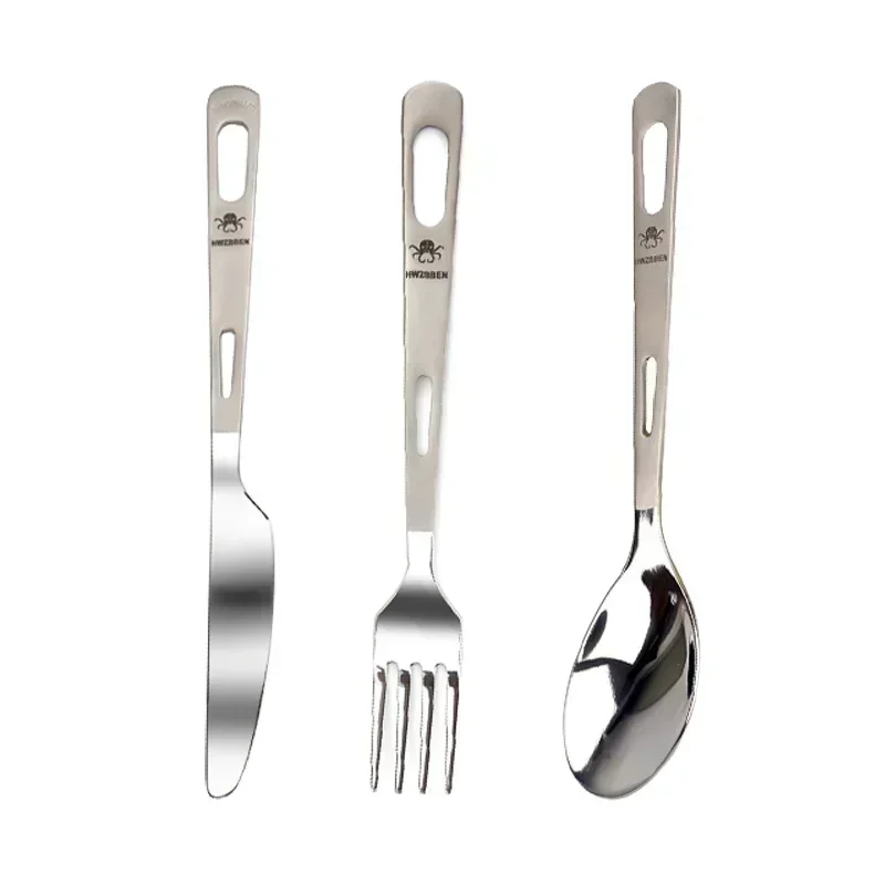 HWZBBEN Titanium Fork Spoon Kn - огляд і ціна Outdoor Camping Dining Set