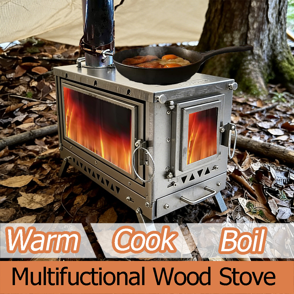 DANCHEL T3 Titanium Tent Stove - огляд і ціна Outdoor Camping Wood Burning Stove