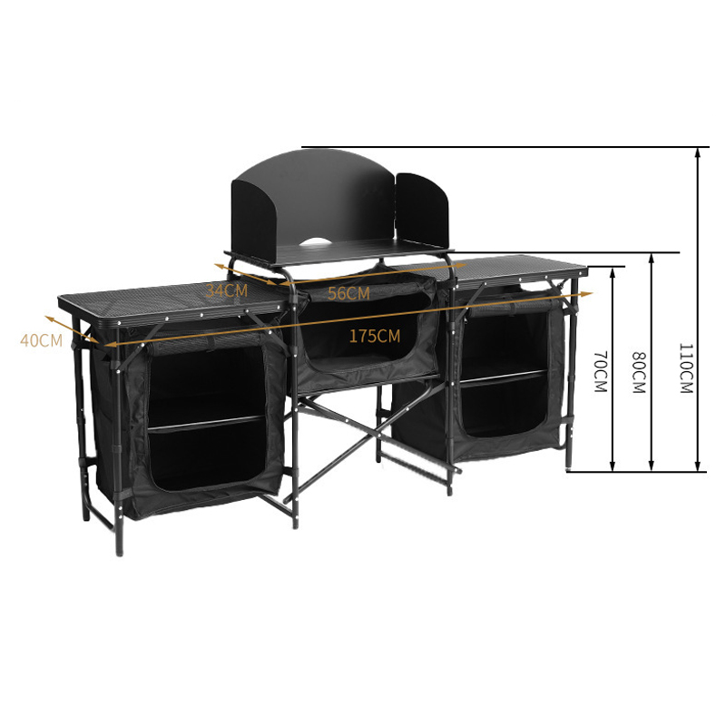 Modern Multi-Functional Alumin - огляд і ціна Outdoor Camping Cooking Table