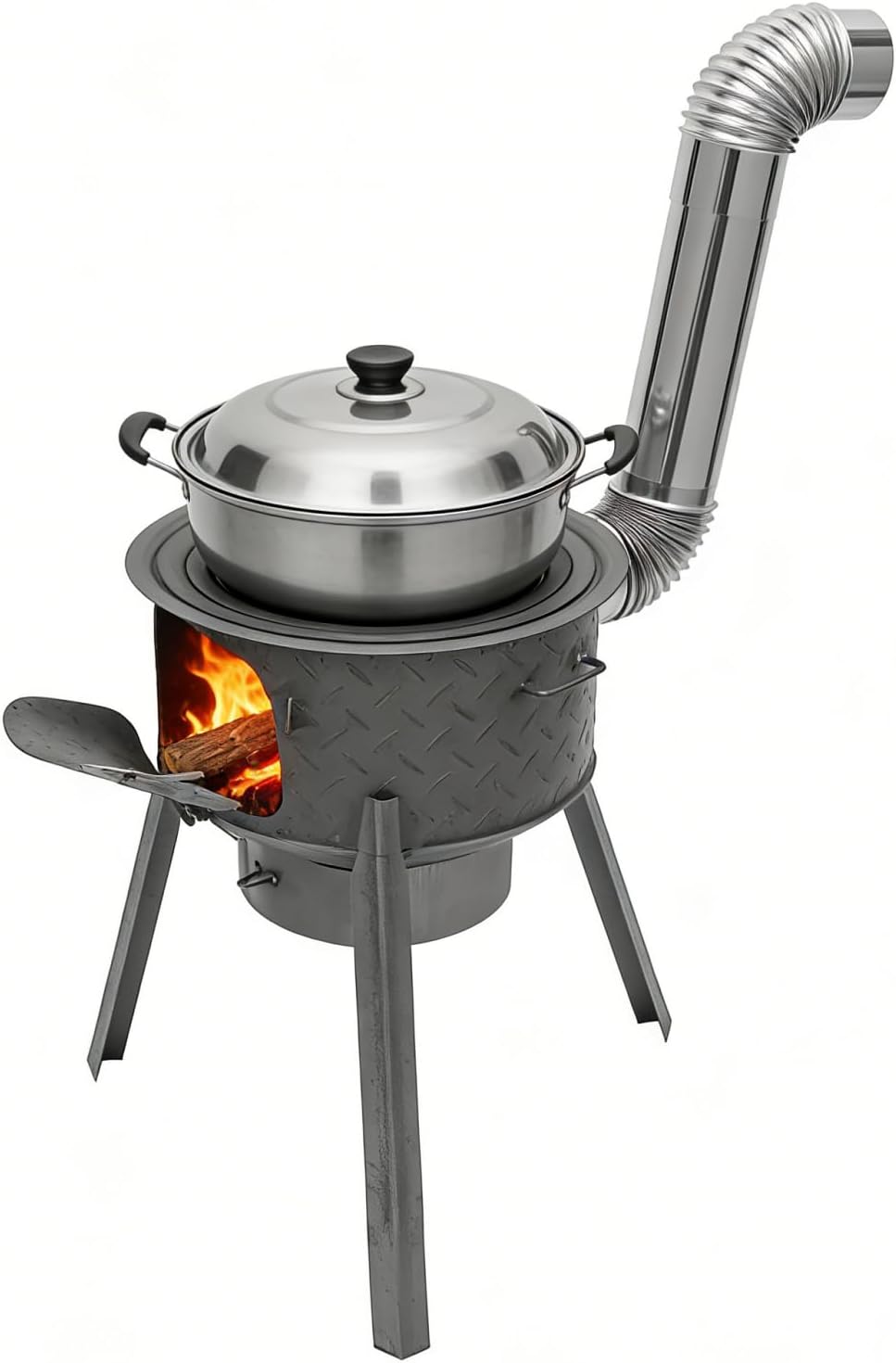 Portable Wood Burning Rocket S - огляд і ціна Outdoor Camping Wood Stove