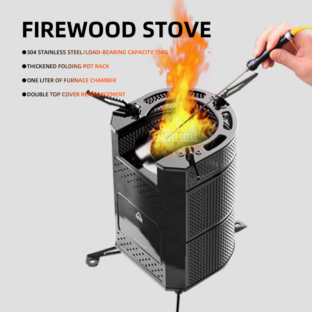 Picnic Cooker,Outdoor Wood-Bur - огляд і ціна Outdoor Camping Wood Burning Stove