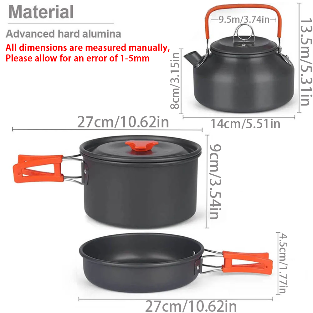 1pcs/1set Camping Cookware Kit - огляд і ціна Outdoor Camping Dining Set