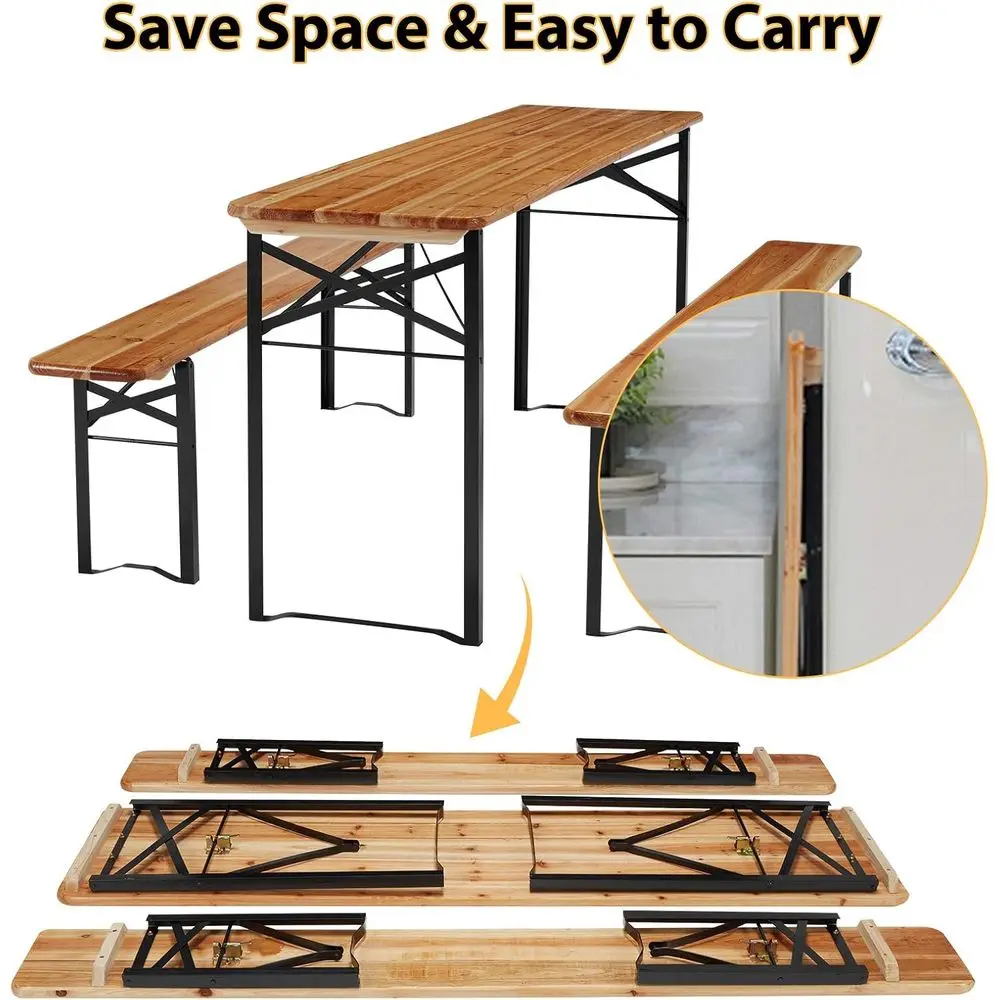Portable 70 3-Piece Picnic Tab - огляд і ціна Outdoor Camping Dining Set