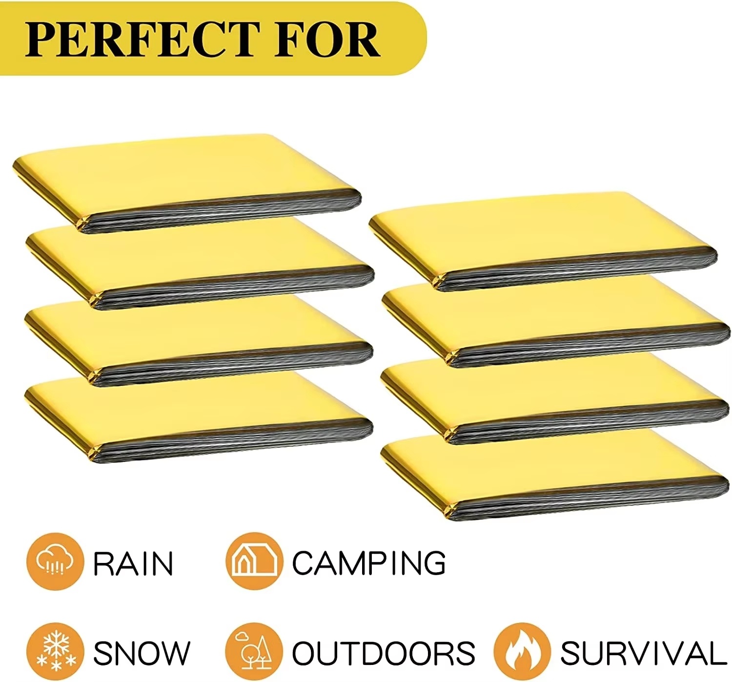 5-30Pc Outdoor Emergency Gold- - огляд і ціна Emergency Mylar Blanket