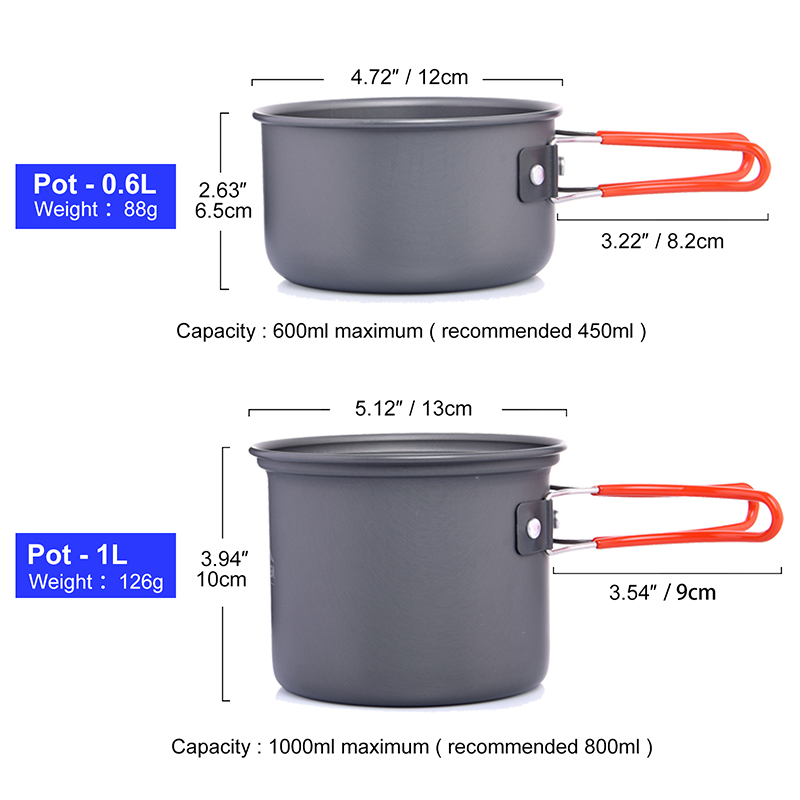 Widesea Camping Cookware Set O - огляд і ціна Outdoor Camping Dining Set