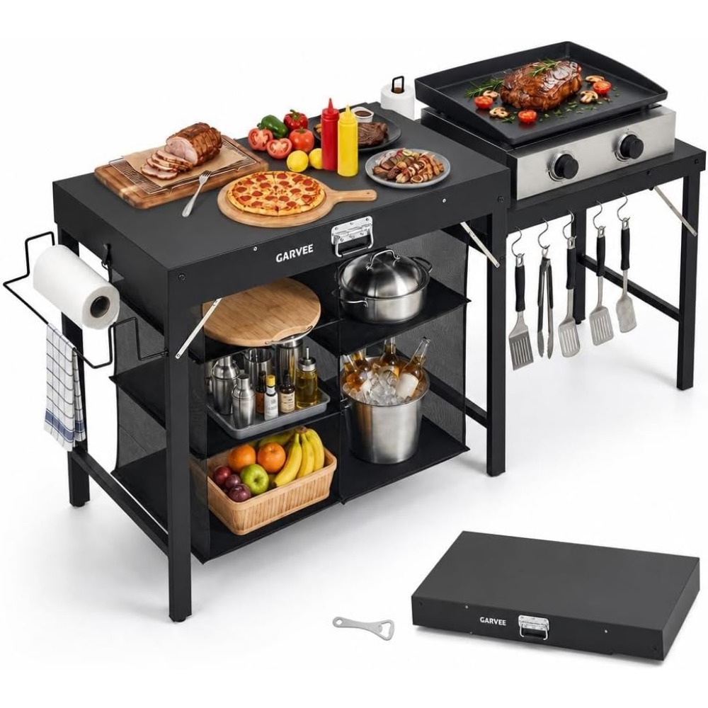 Foldable Metal Grill Table wit - огляд і ціна Outdoor Camping Cooking Table
