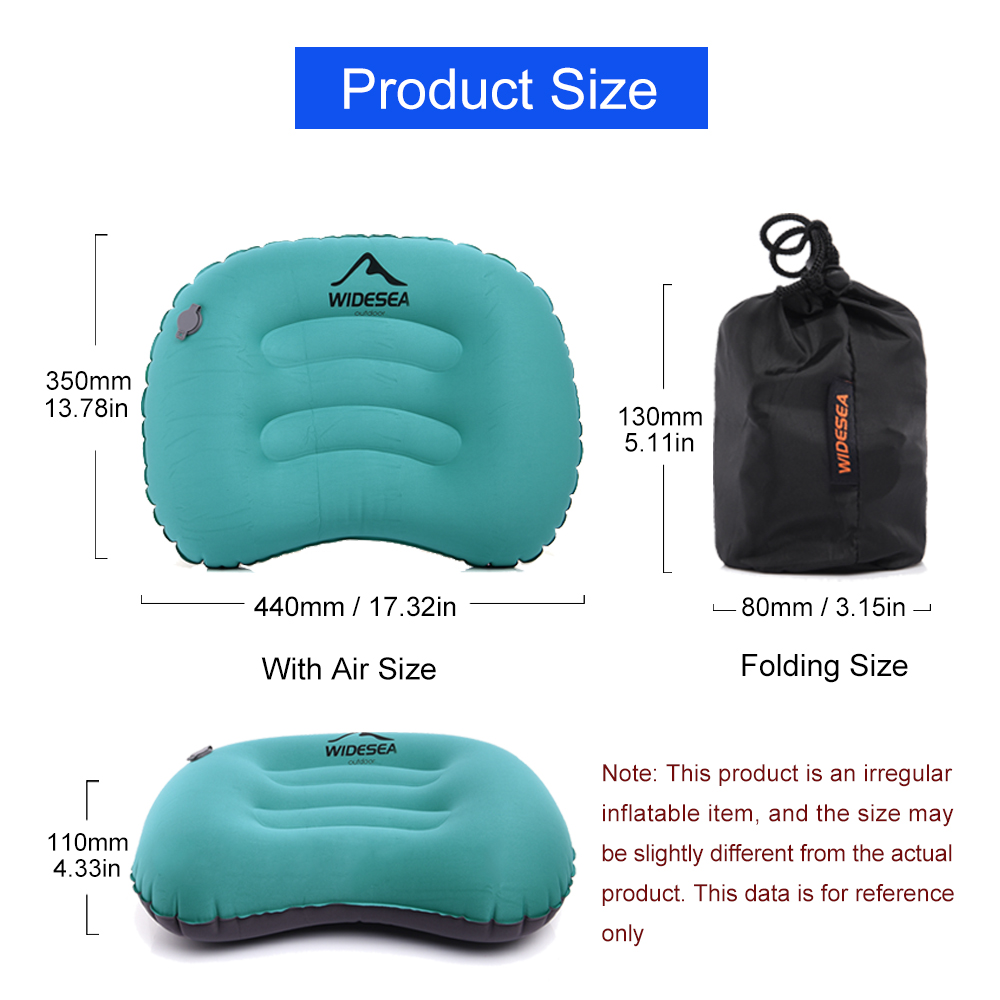 Widesea Portable Inflatable Pi - огляд і ціна Camp Pillow Compressible