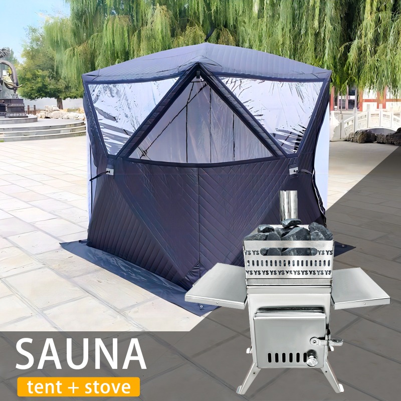 Stainless Steel Sauna Stove fo - огляд і ціна Outdoor Camping Wood Burning Stove