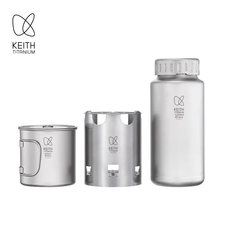 KEITH Pure Titanium Nesting Ca - огляд і ціна Outdoor Camping Wood Stove