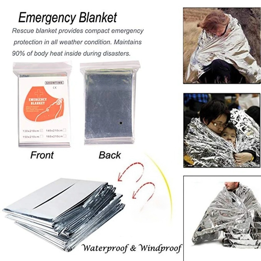 1/4pcs Emergency Mylar Thermal - огляд і ціна Emergency Mylar Blanket