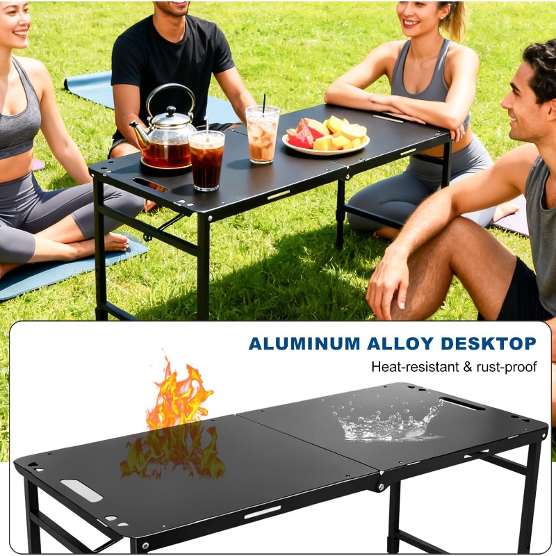 Camping Table Adjustable Foldi - огляд і ціна Outdoor Camping Cooking Table