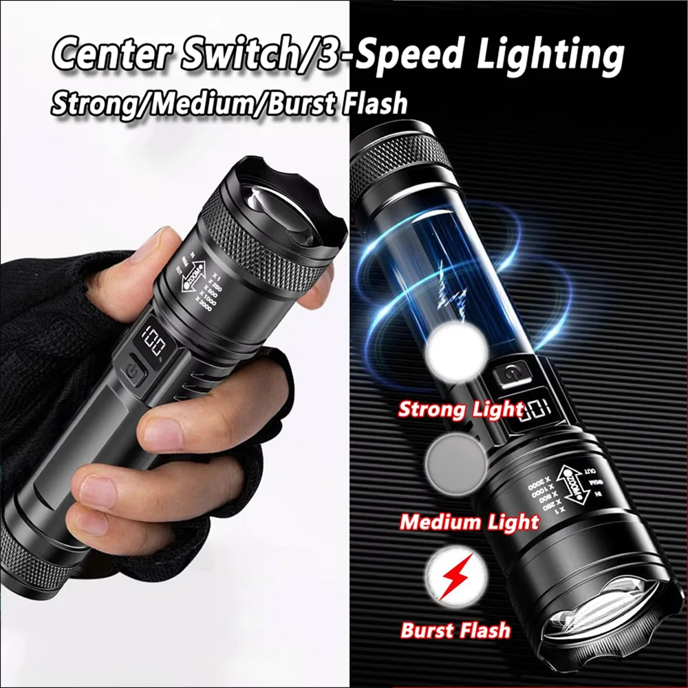 Rechargeable LED Flashlight Zo - огляд і ціна Outdoor Camping Decor