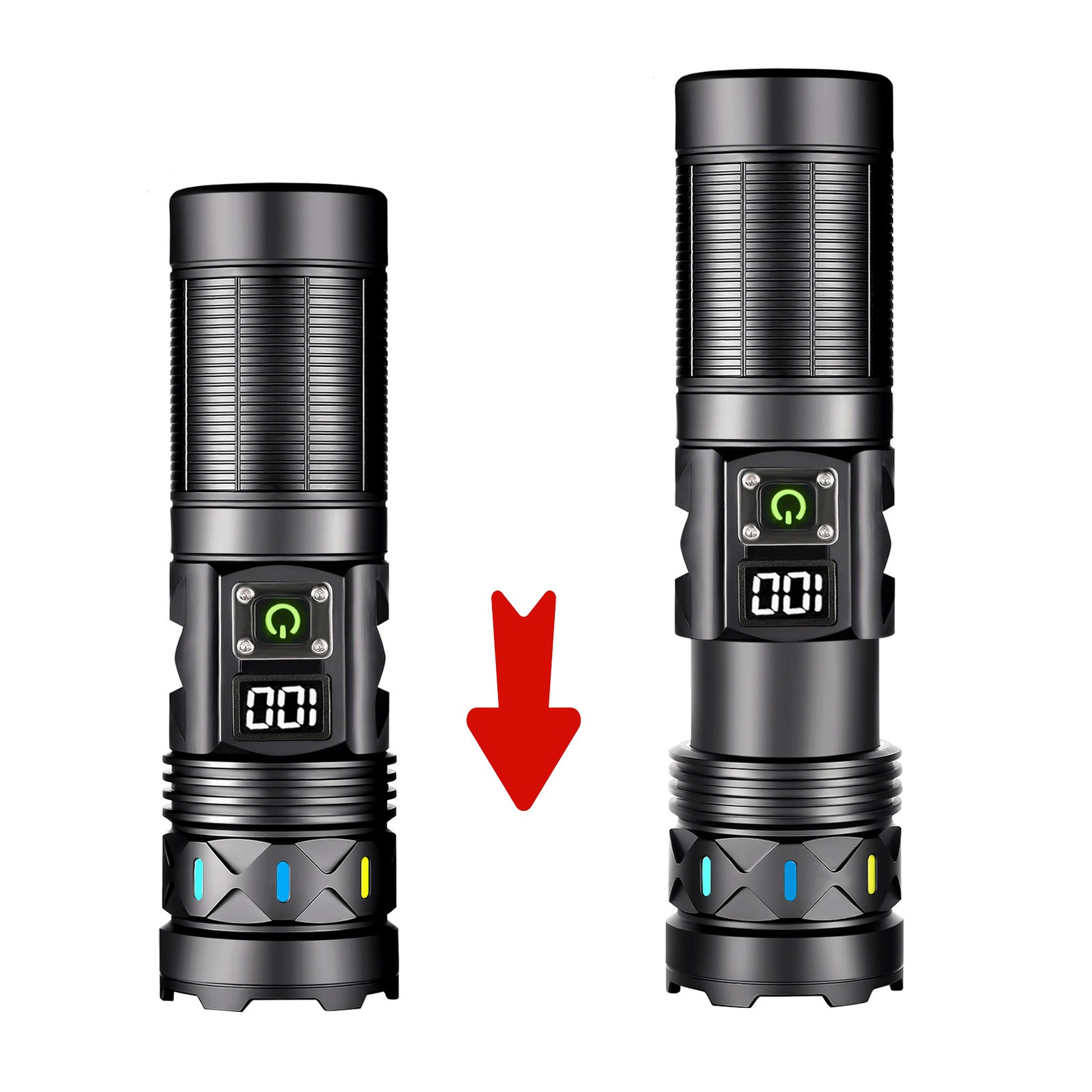High Power LED Flashlight Tele - огляд і ціна Outdoor Camping Lantern