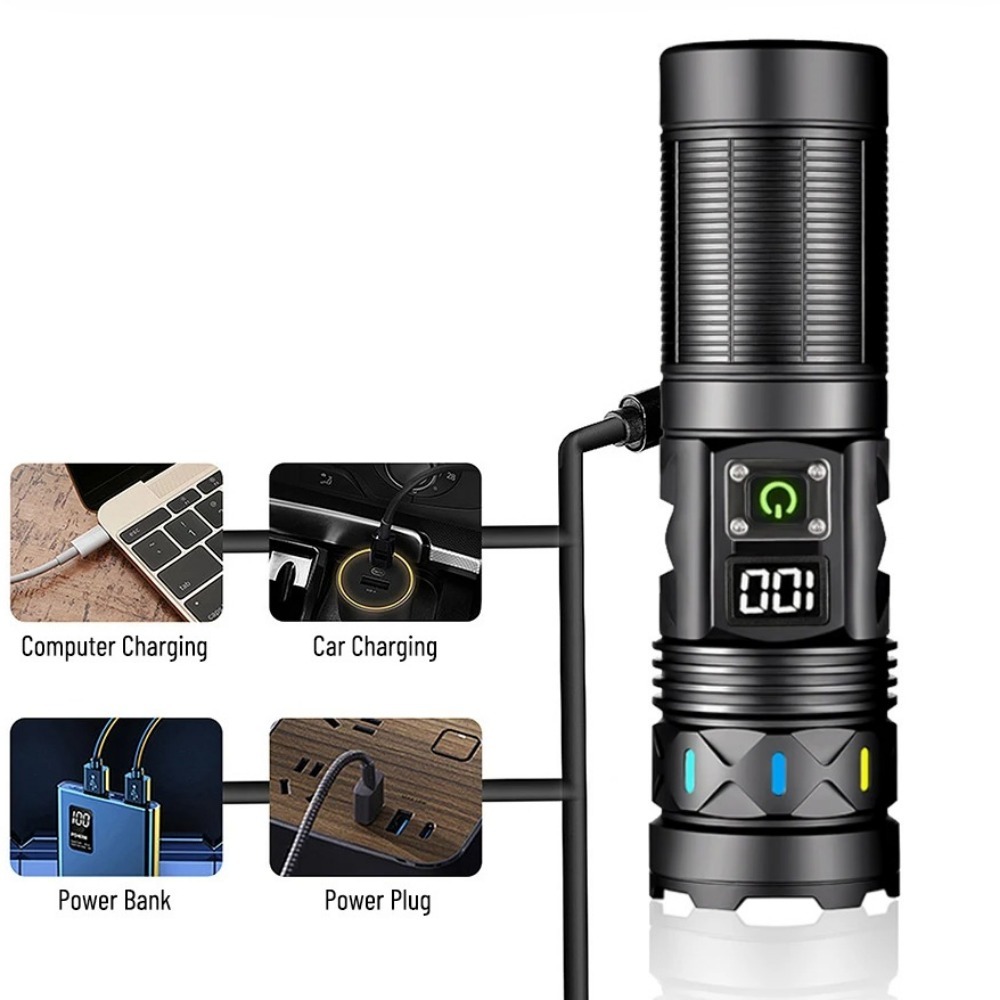 High Power LED Flashlight Tele - огляд і ціна Outdoor Camping Lantern