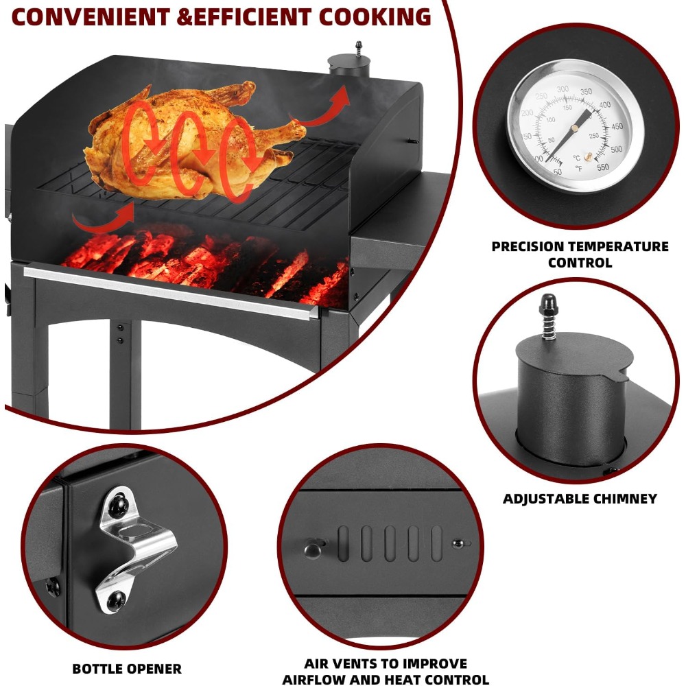 US Shipping Charcoal Grill wit - огляд і ціна Outdoor Camping Cooking Table